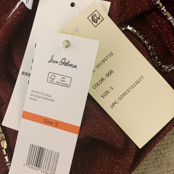 Sam Edelman Irina Cowl Neck Rhinestone Strap Camisole In size S - Picture 13 of 14